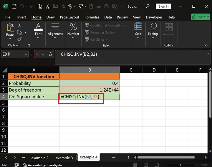 CHISQ.INV Function 5