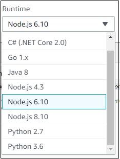 Runtime Menu