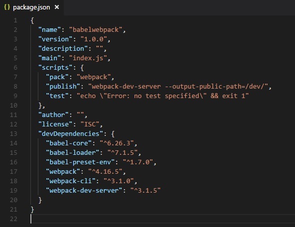 Webpack Server