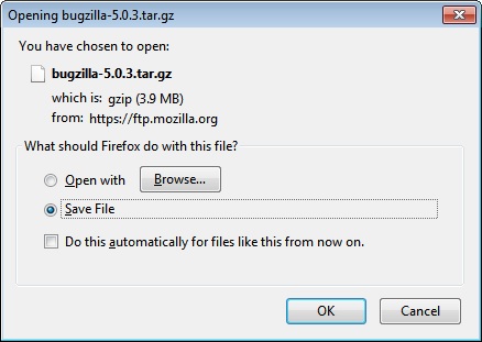 Opening Bugzilla