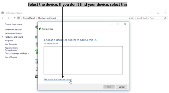 Add Printer