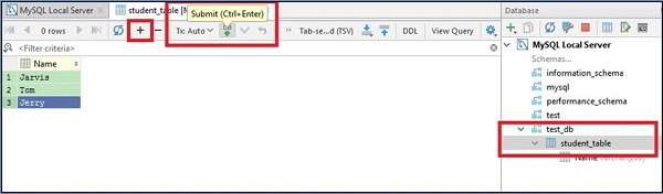 Insert Data