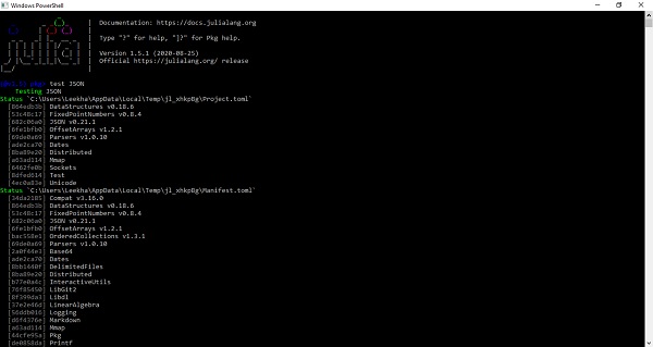 Testing Packages