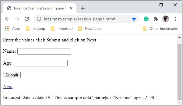 Session encode
