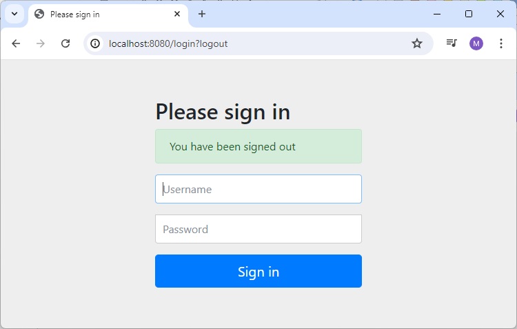 Logout