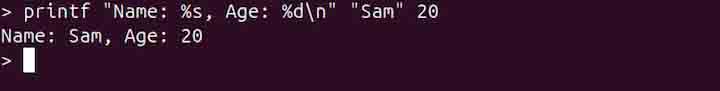 printf Command in Linux2