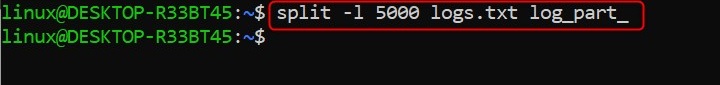 split Command in Linux2