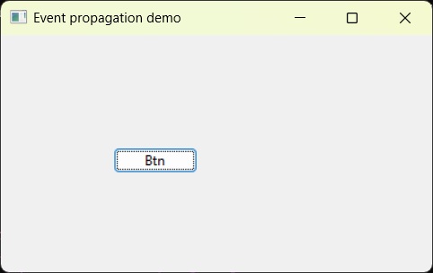 Event Handling Output
