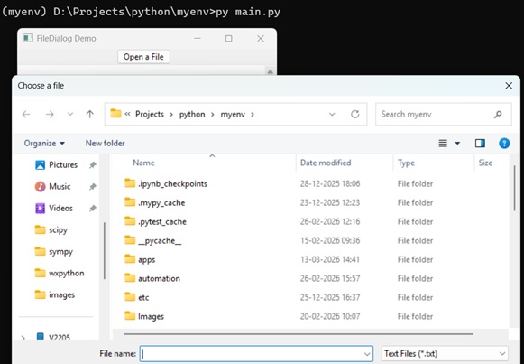 File Dialog Demo